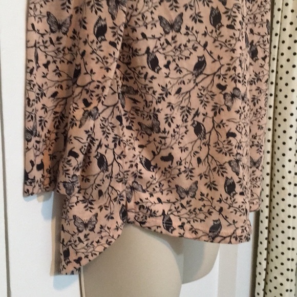 H&M owl & butterfly poet shirt - Picture 4 of 5